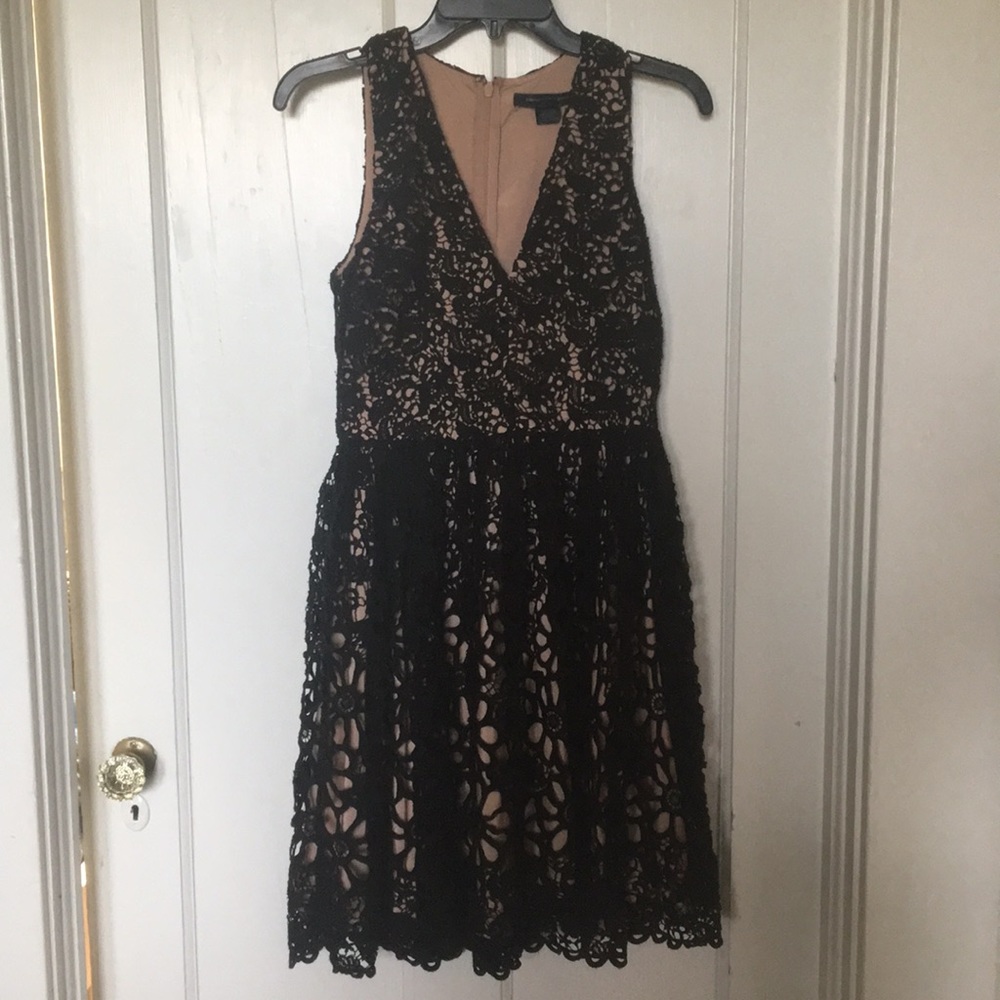 French Connection Lace Overlay Dress